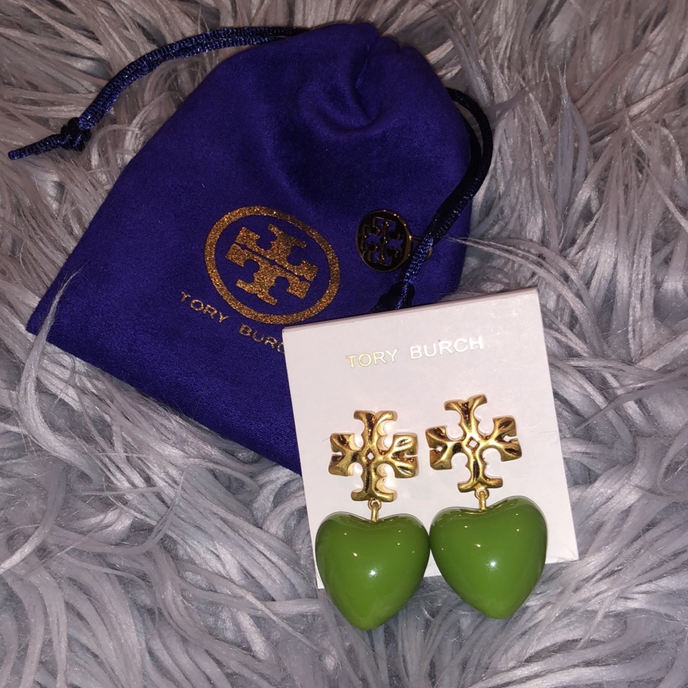 •NEW•TORY BURCH Heart Statement Earrings